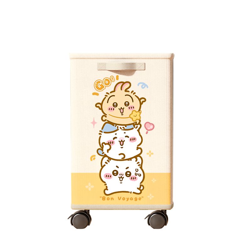 Office Supply Cart - Chiikawa,Hachiware,Usagi Cute Cartoon Rolling Storage Cart,