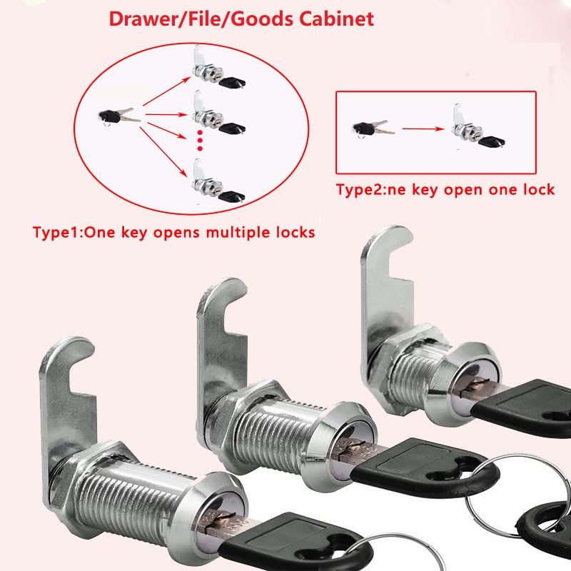Office Furniture Hardware - File/Goods/ Drawer Cabinet Locks With 2