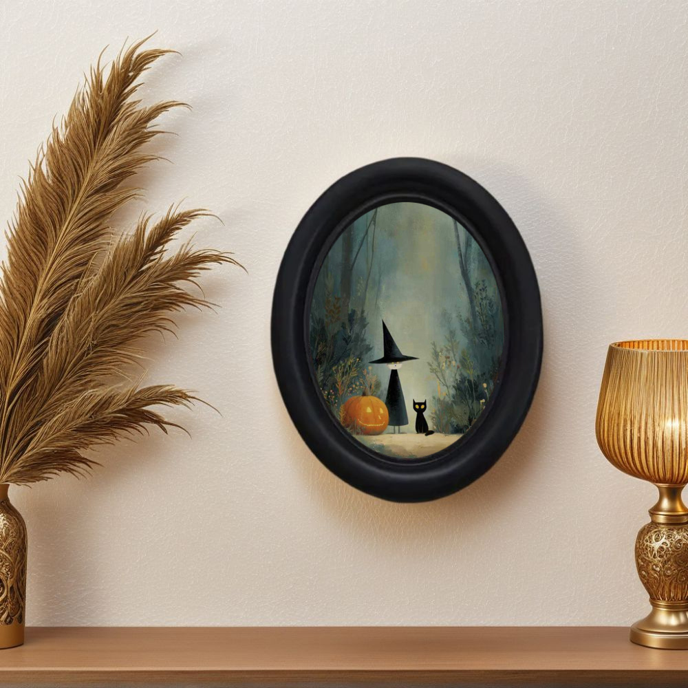 Office Furniture Layout - A 3D Vintage Halloween Witch and