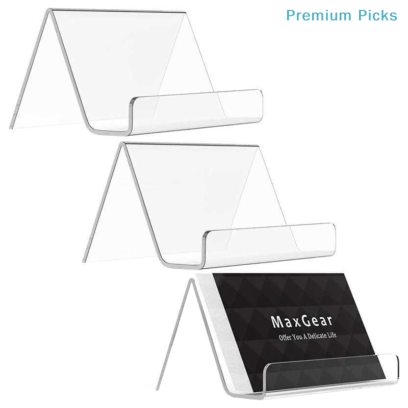 Office Furniture Layout - portableTransparent Acrylic Desktop Business Card Holder