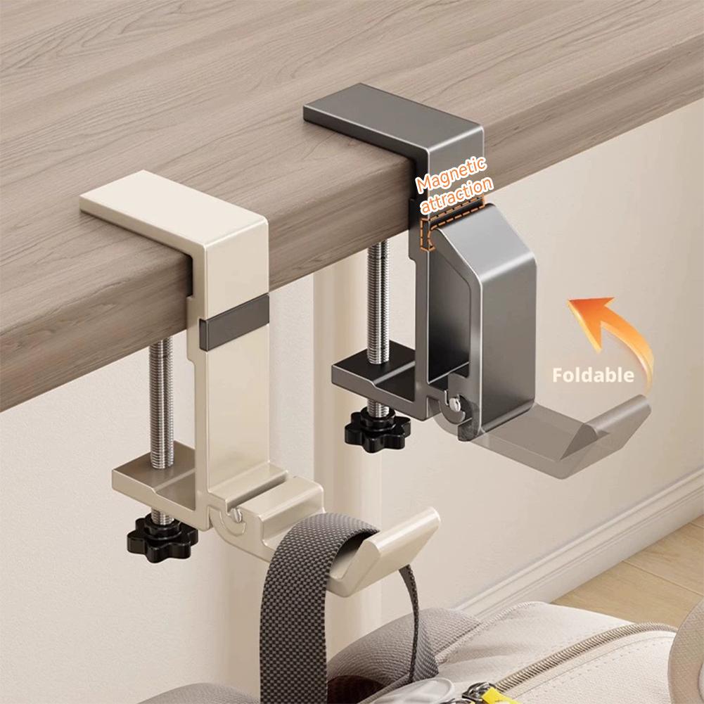 Office Furniture Layout - No Drill Foldable Desk Hook Clamp