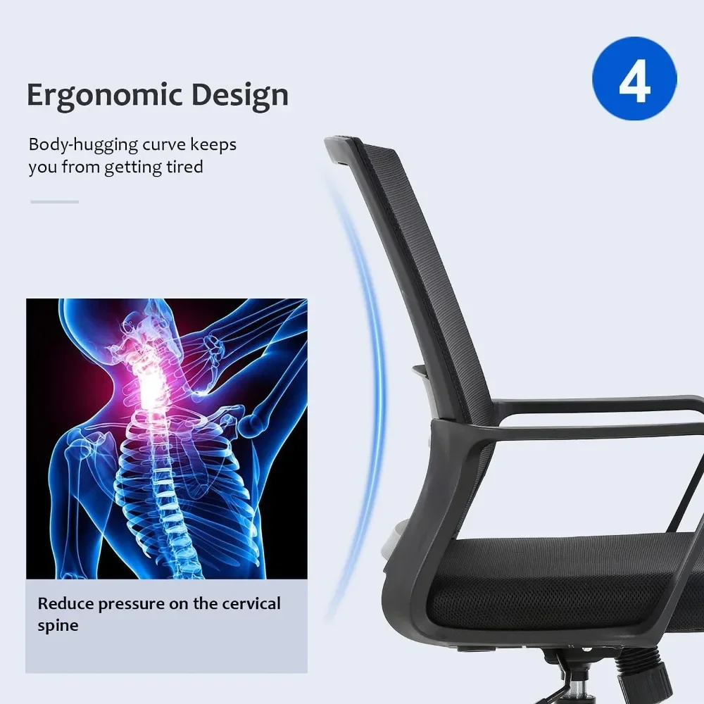 Ergonomic office chair, mid-ba - đánh giá và giá Task Chair Mid Back