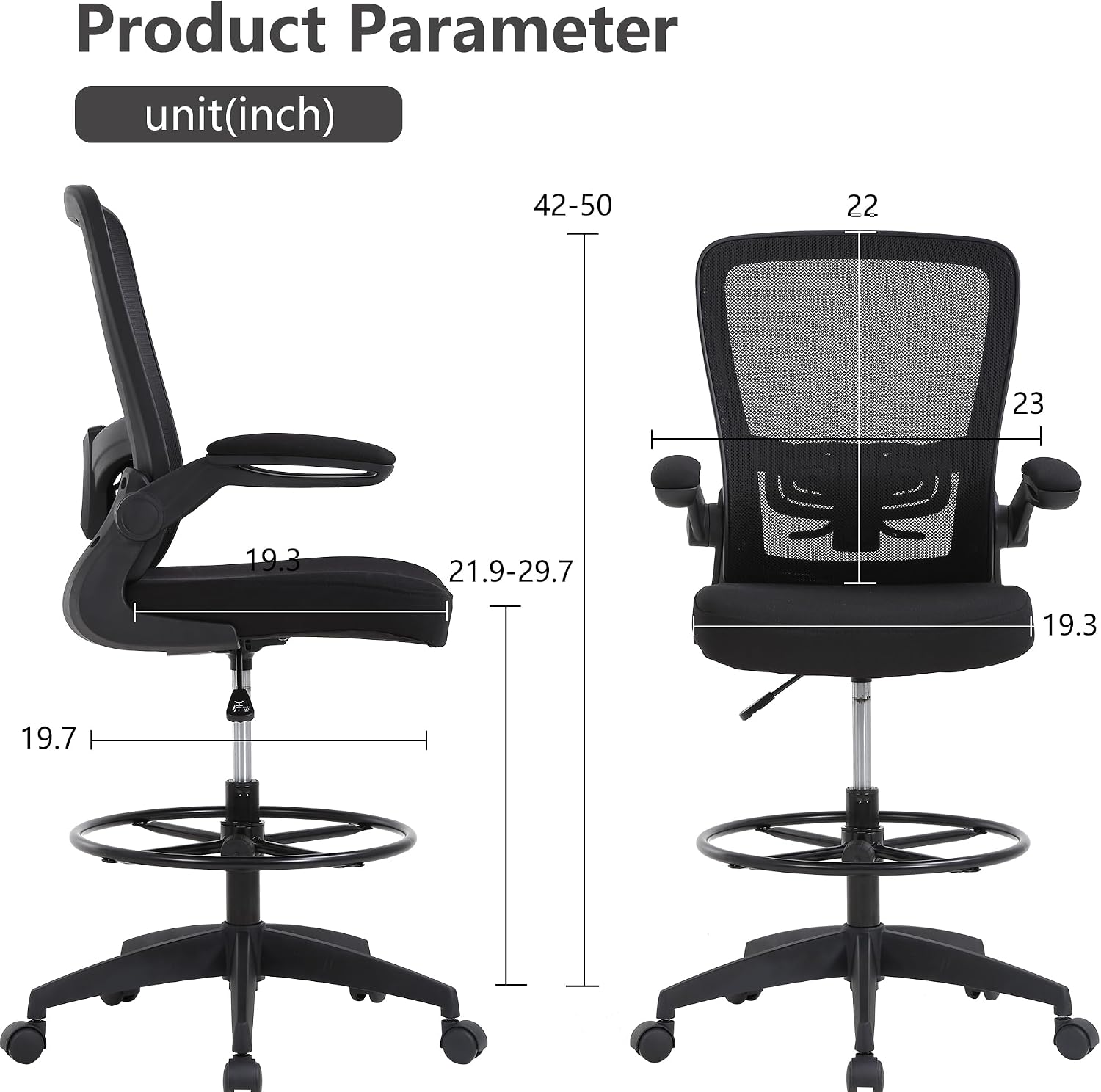 BestOffice Drafting Chair Tall - đánh giá và giá Task Chair Mid Back