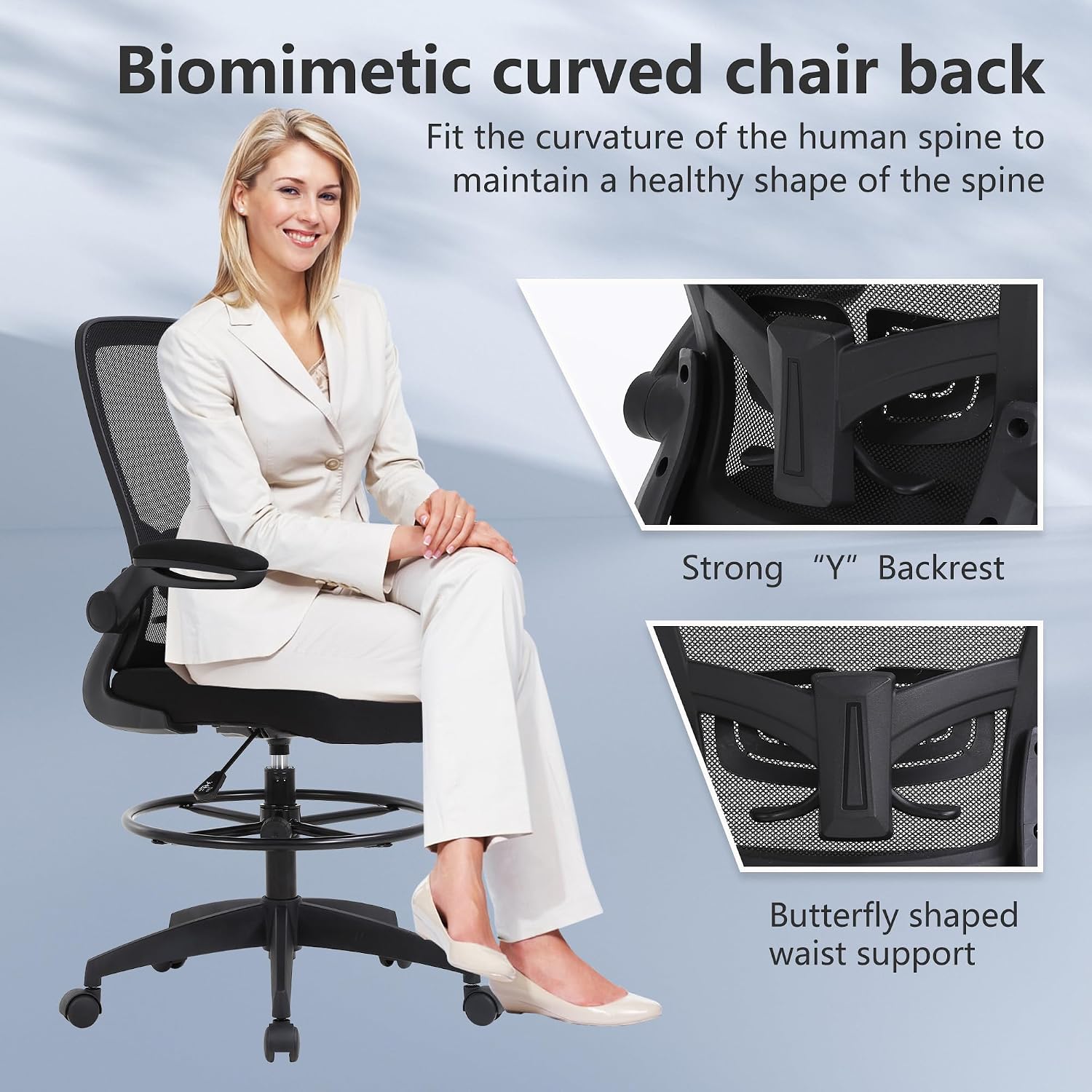 BestOffice Drafting Chair Tall - đánh giá và giá Task Chair Mid Back