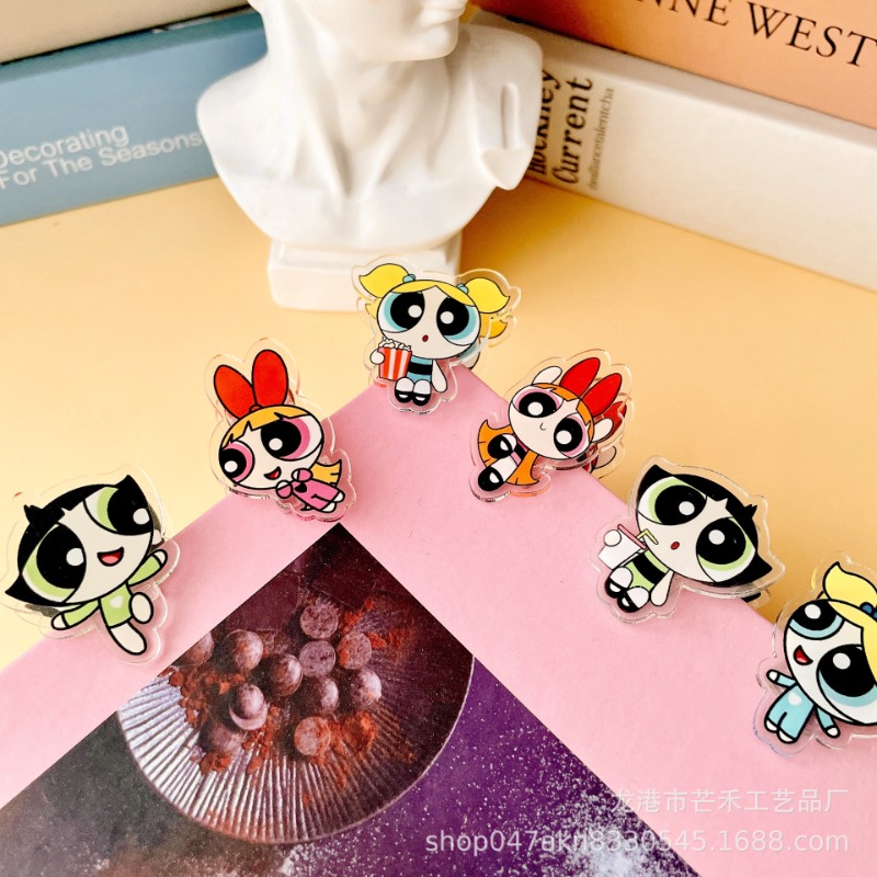 6PCS Kawaii The Powerpuffs Gir - đánh giá và giá Office Supply Cart
