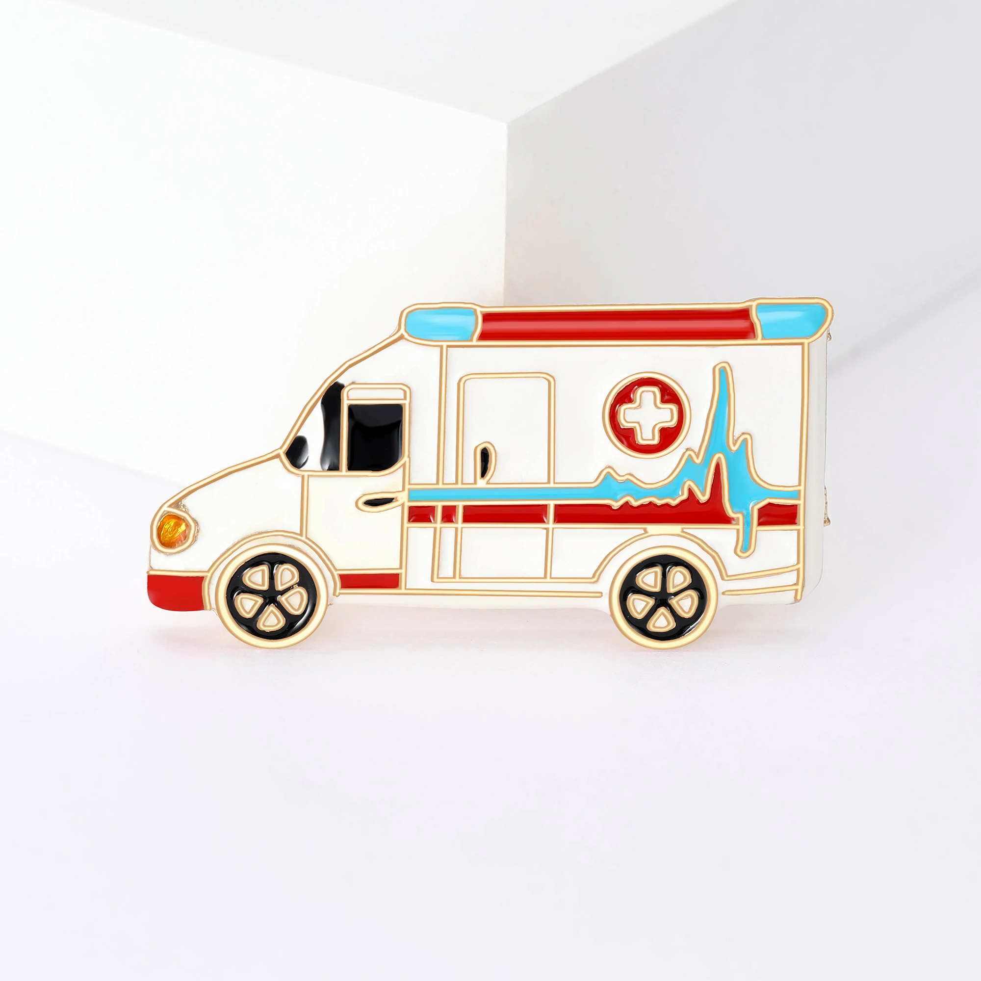 Enamel Ambulance Brooches for  - đánh giá và giá Office Supply Cart