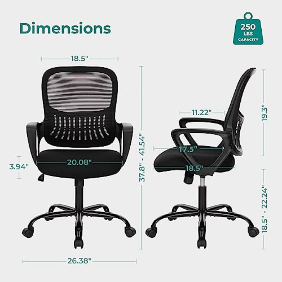 Home Office Chair, Mid Back Co - đánh giá và giá Task Chair Mid Back