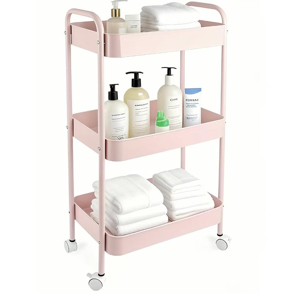 3-Tier Rolling Storage Cart He - đánh giá và giá Book Cart Rolling