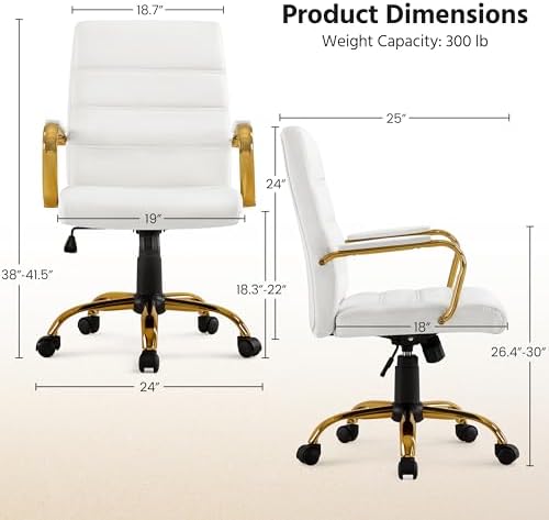 Mid-Back Office Chair PU Leath - đánh giá và giá Task Chair Mid Back