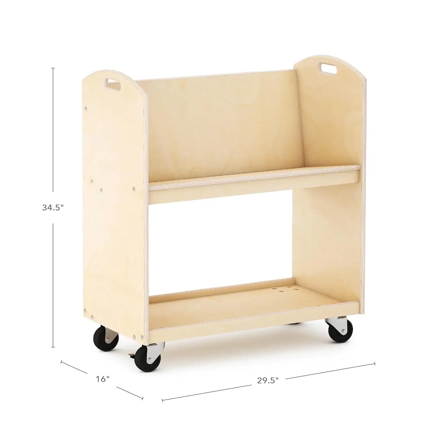 Kids Book Storage Cart - Natur - đánh giá và giá Book Cart Rolling