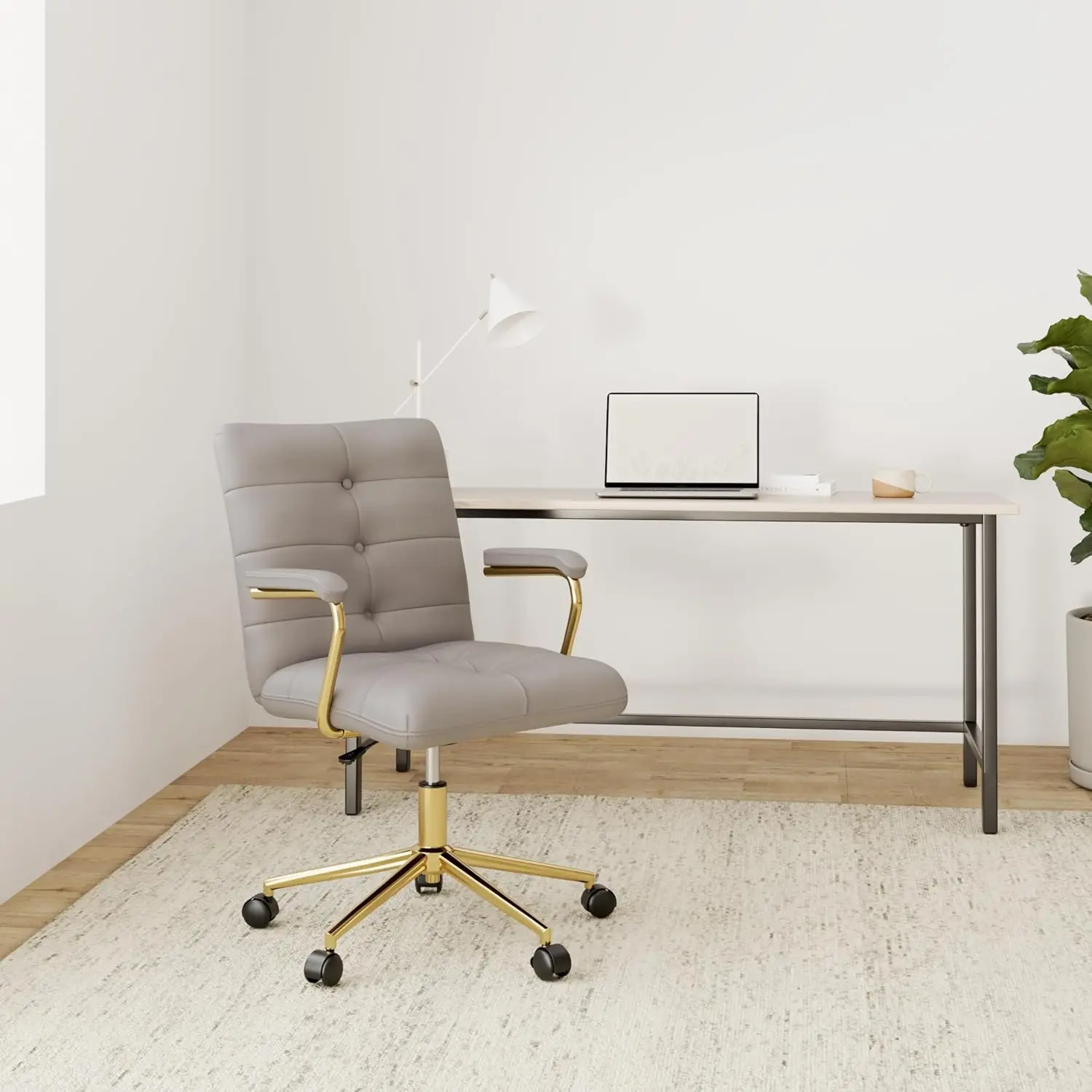 Velvet Home Office Desk Chair, - đánh giá và giá Task Chair Mid Back